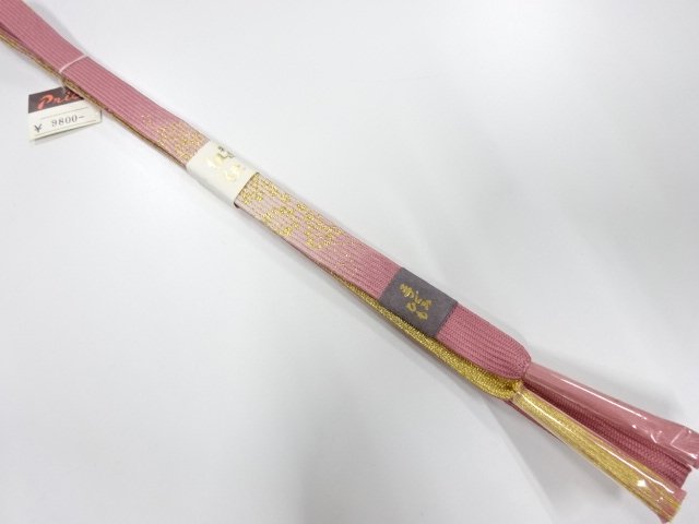 JAPANESE KIMONO / UNUSED KOREI HAND-TIED OBIJIME